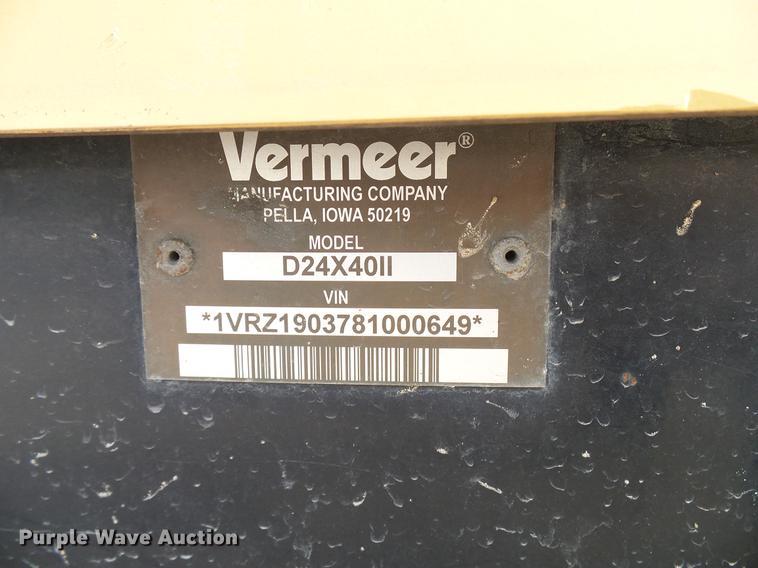 image for item DD8322 2008 Vermeer D24X40 Series II Navigator directional boring unit