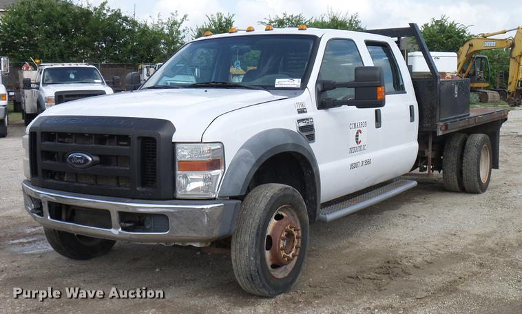 image for item DD8324 2010 Ford F450 Super Duty XL Crew Cab flatbed truck