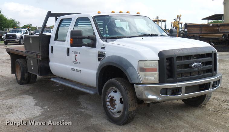 image for item DD8324 2010 Ford F450 Super Duty XL Crew Cab flatbed truck