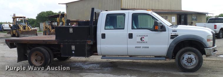 image for item DD8324 2010 Ford F450 Super Duty XL Crew Cab flatbed truck