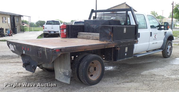 image for item DD8324 2010 Ford F450 Super Duty XL Crew Cab flatbed truck