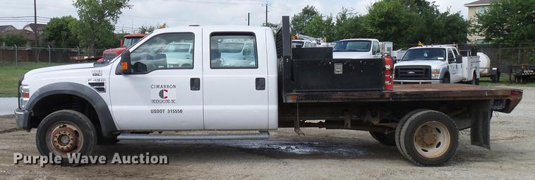 image for item DD8324 2010 Ford F450 Super Duty XL Crew Cab flatbed truck