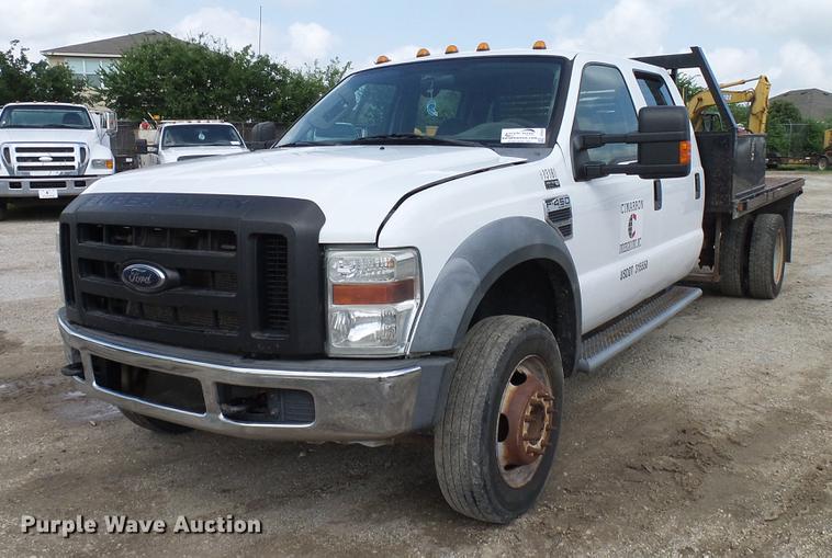 image for item DD8324 2010 Ford F450 Super Duty XL Crew Cab flatbed truck