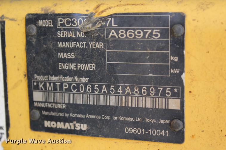 image for item DE3845 2006 Komatsu PC300LC-7L excavator
