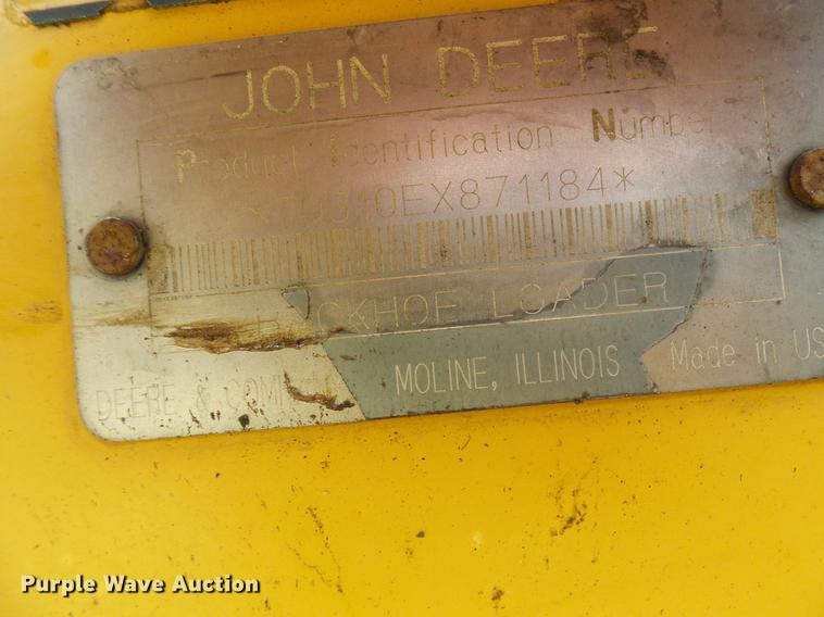 image for item DE5267 1999 John Deere 310E backhoe