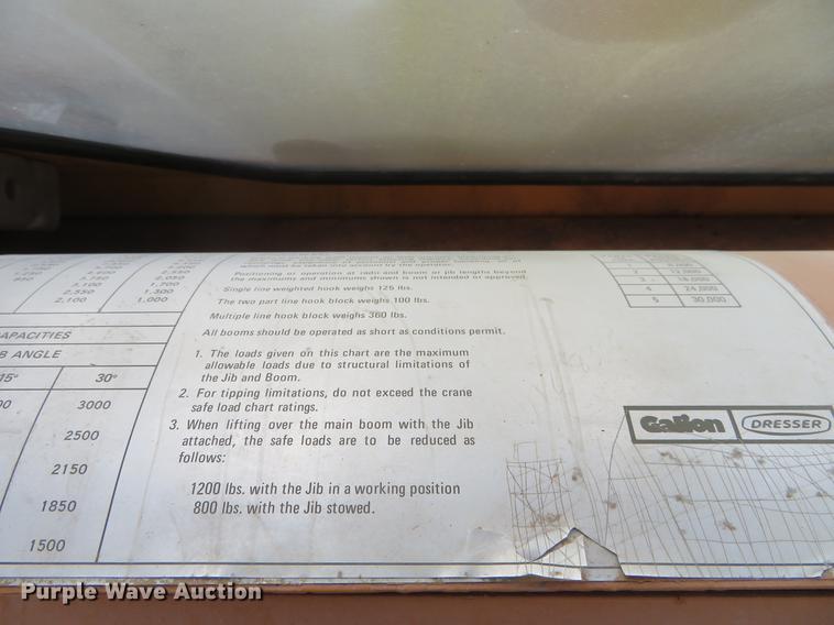 image for item DE6397 Galion Dresser crane