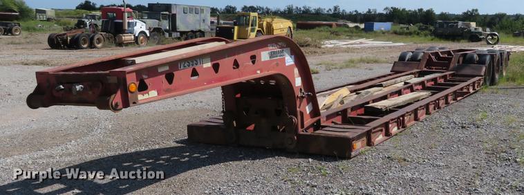 image for item DE6416 1994 Trail King TK88MDG low boy equipment trailer