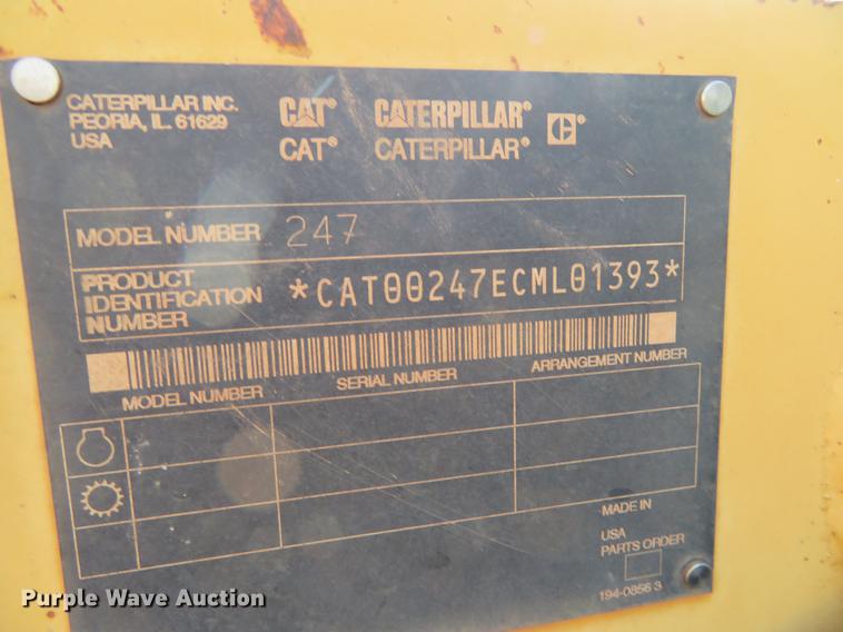 image for item DE6419 2004 Caterpillar 247 skid steer