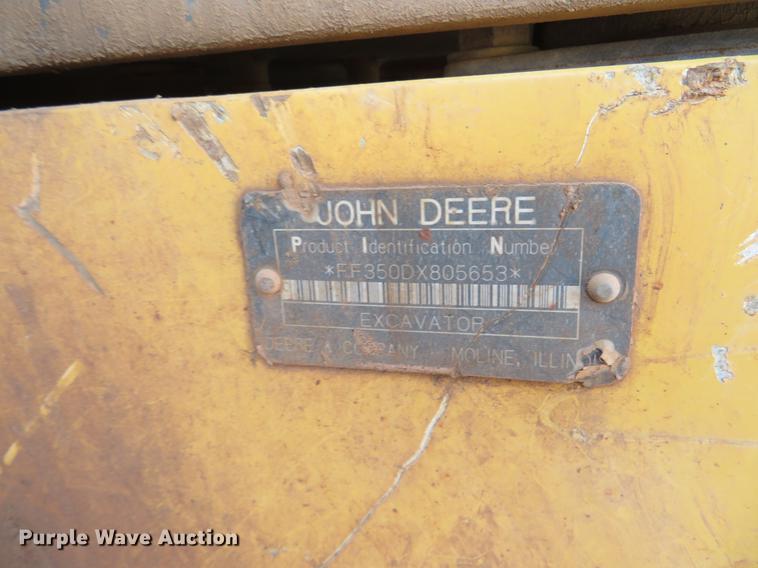 image for item DE6421 2007 John Deere 350D LC excavator