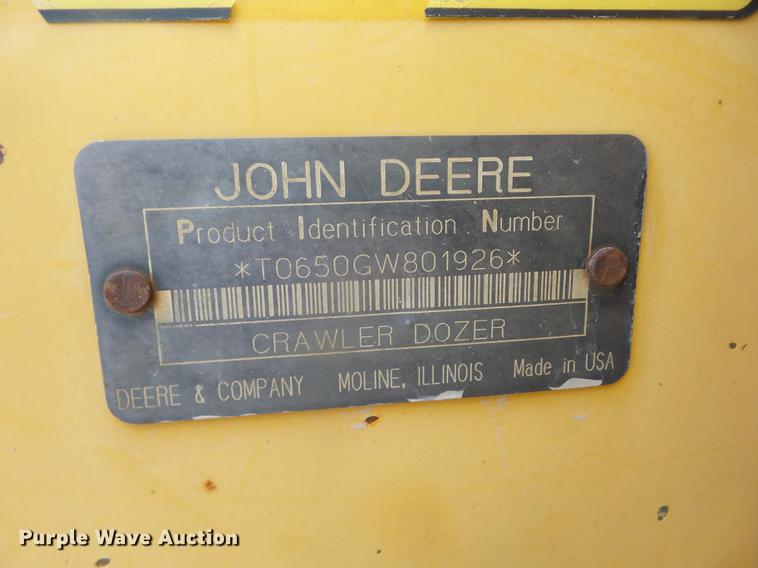 image for item DF1258 1994 John Deere 650G TC dozer