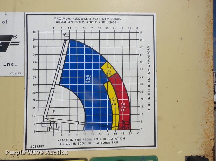 image for item DF1259 1996 JLG 60H boom lift