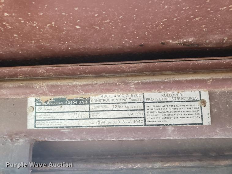 image for item DF2440 Case 480D backhoe