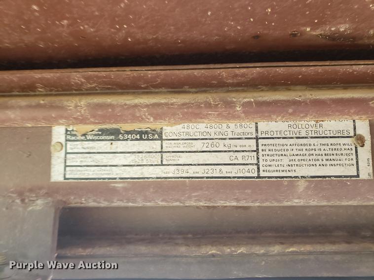 image for item DF2440 Case 480D backhoe