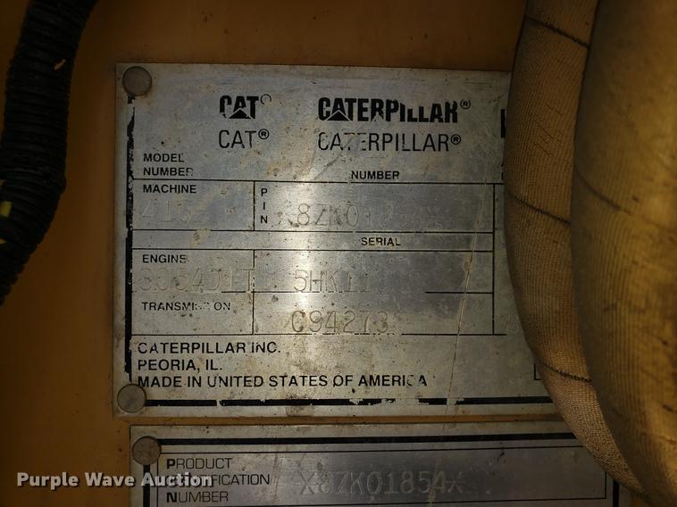 image for item DF2448 1994 Caterpillar 416B backhoe