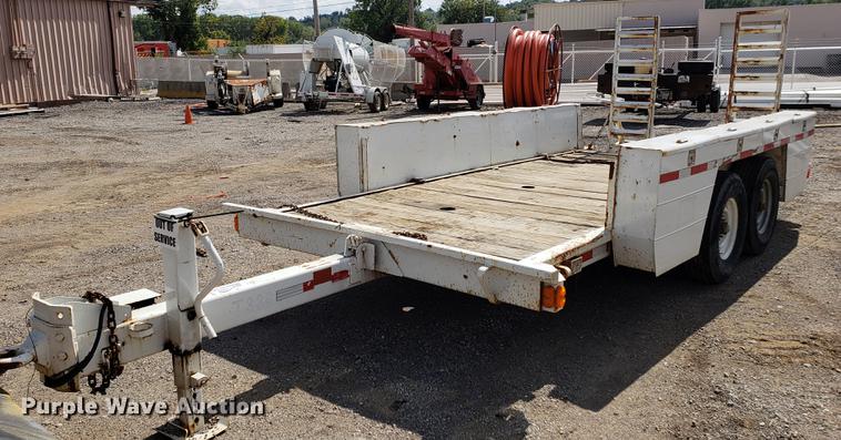 image for item DF2456 1991 Charles Machine Works TP14J equipment trailer