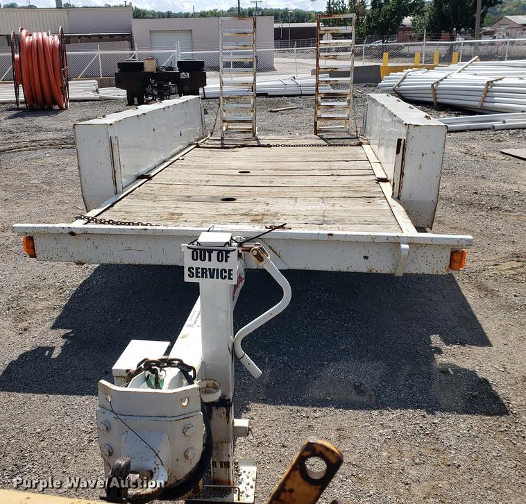 image for item DF2456 1991 Charles Machine Works TP14J equipment trailer