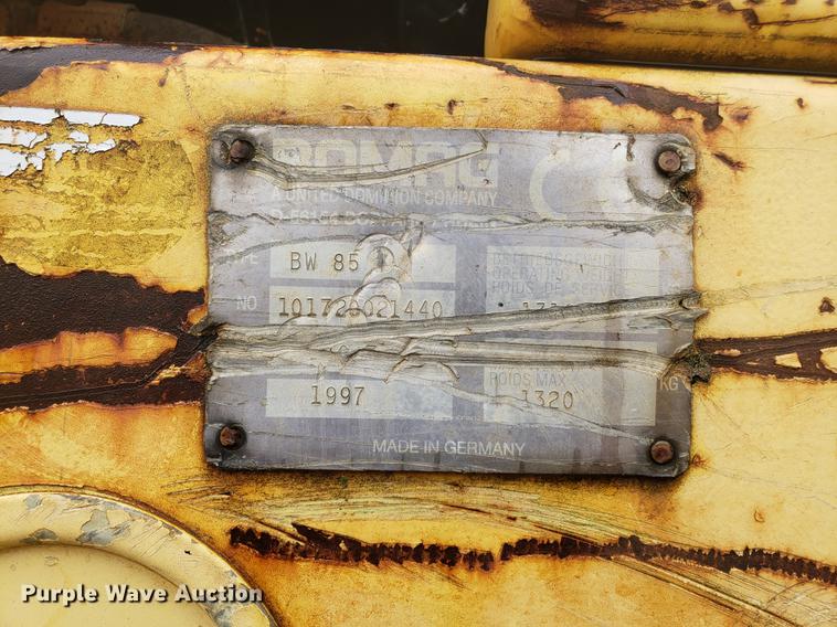 image for item DF2463 1997 Bomag BW85T trench compactor