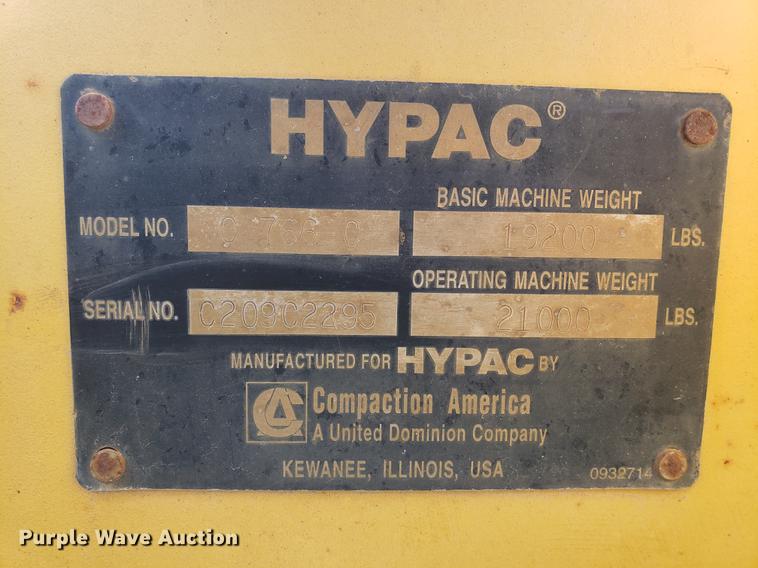 image for item DF2464 Hypac C766C double drum vibratory roller