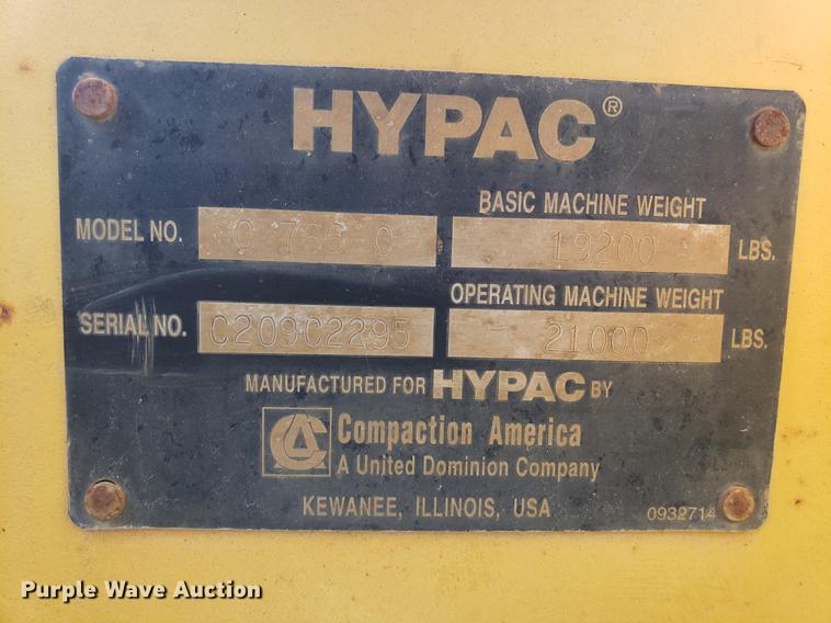 image for item DF2464 Hypac C766C double drum vibratory roller