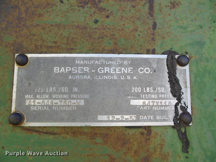 image for item DF2750 1958 Barber Green 847X118 pugmill