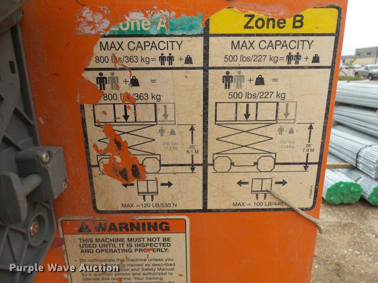 image for item DX9130 2005 JLG 2630ES scissor lift