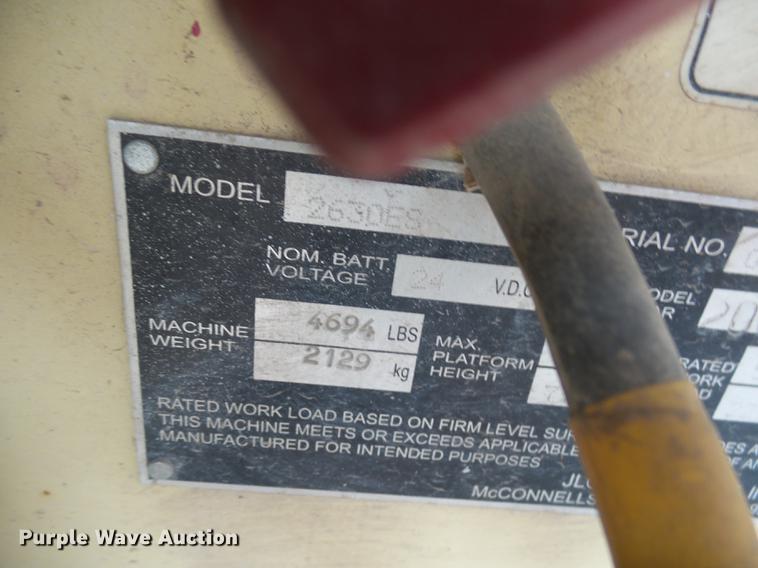 image for item DX9130 2005 JLG 2630ES scissor lift