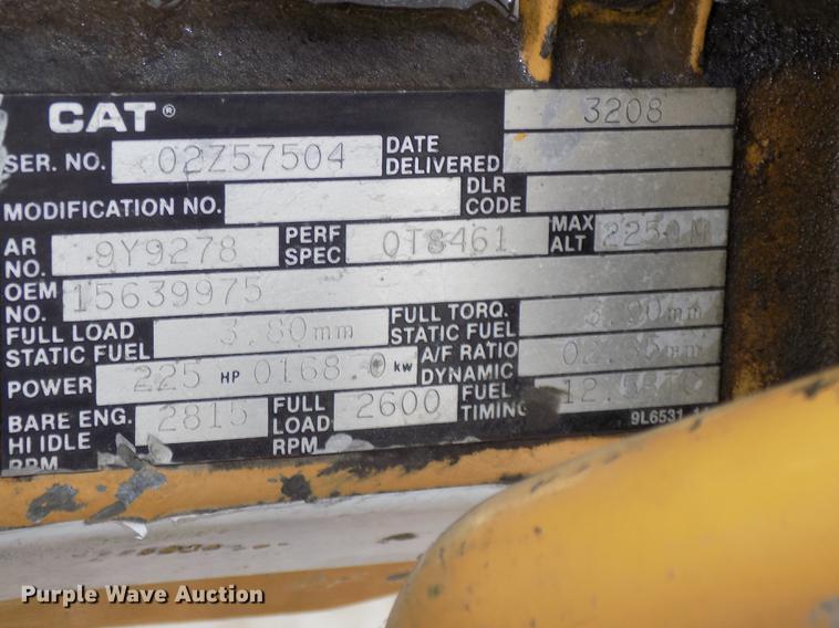 image for item DZ9563 Caterpillar 3208 10.4L V8 turbo diesel engine