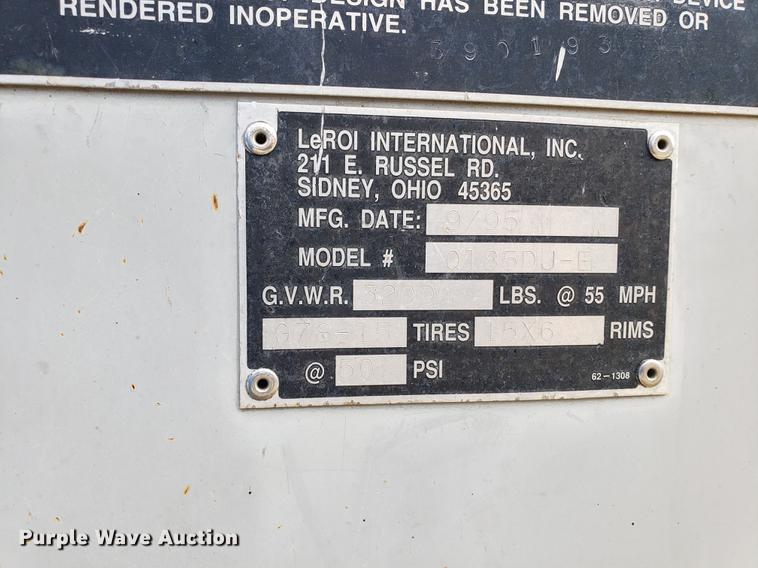 image for item EF9855 Leroi Q185DJE air compressor