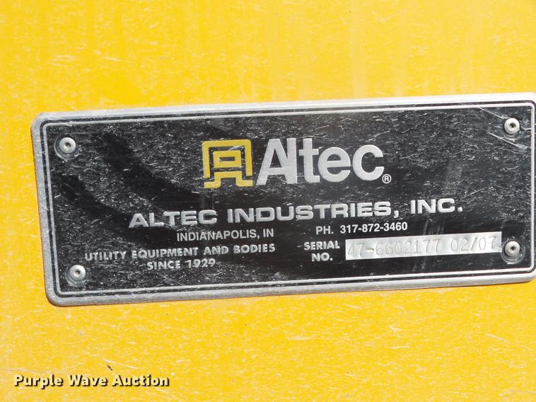 image for item EI9948 Altec utility bed