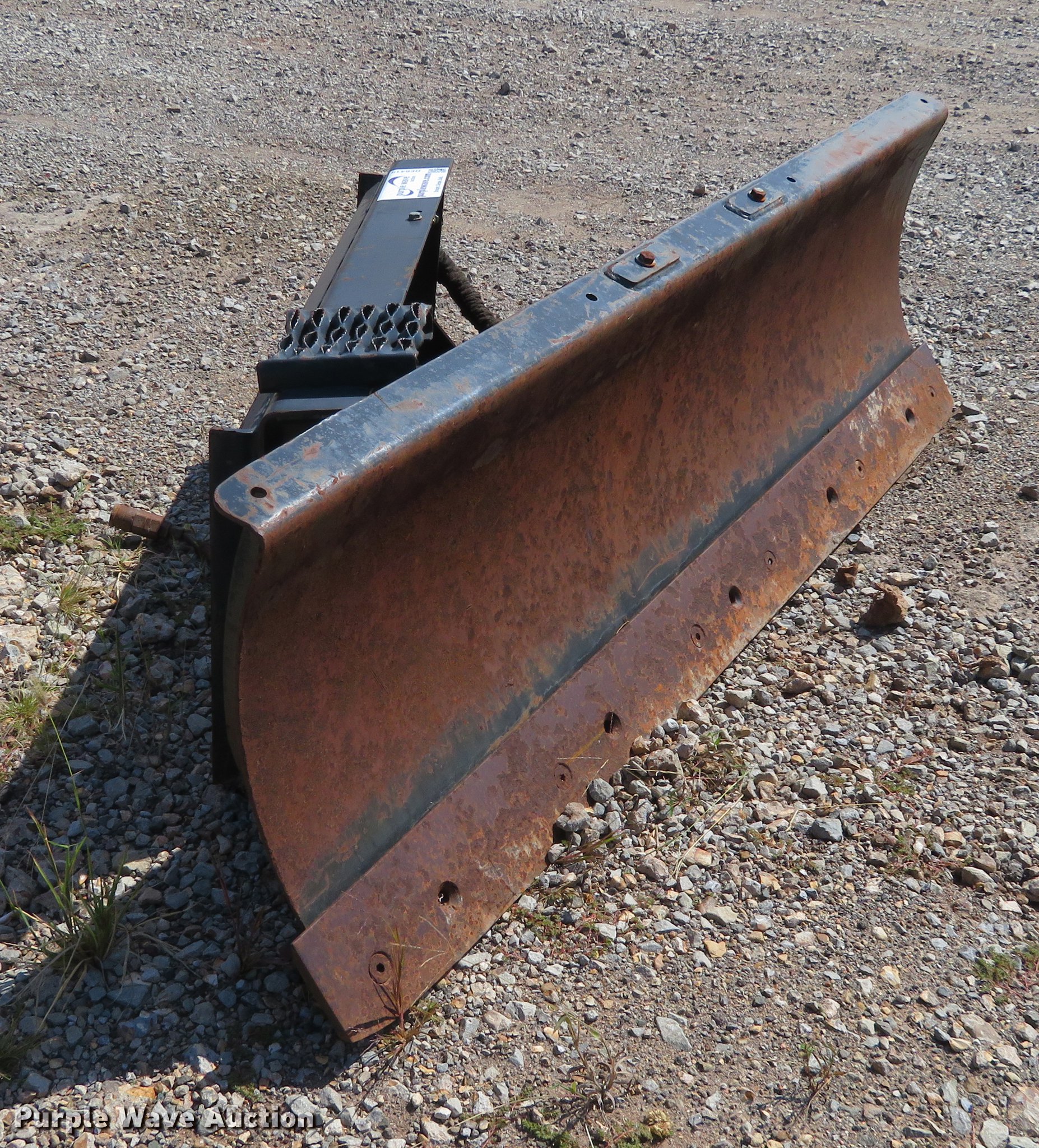 Skid steer snow plow in Orlando, OK Item DE6415 sold Purple Wave
