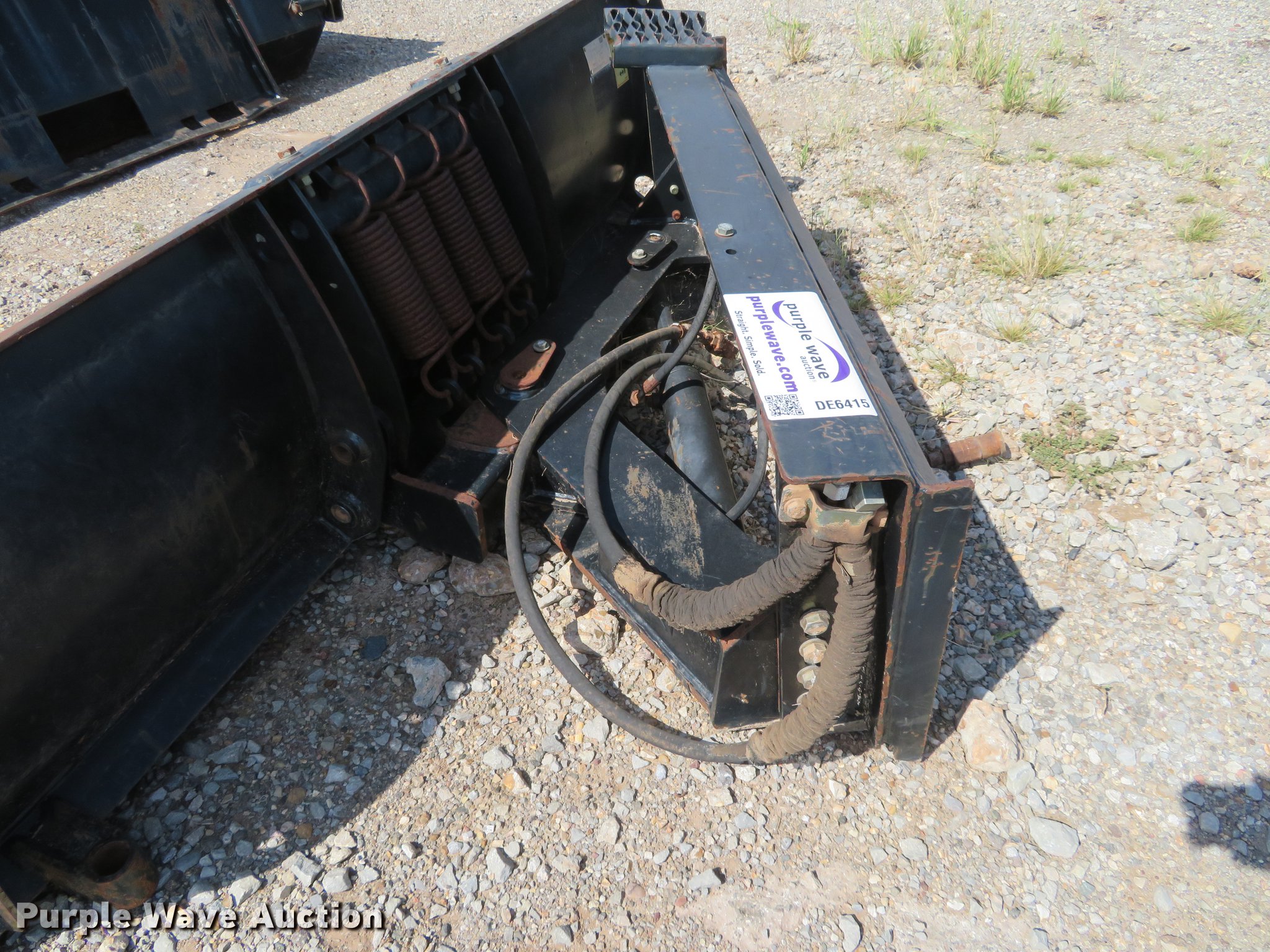 Skid steer snow plow in Orlando, OK Item DE6415 sold Purple Wave