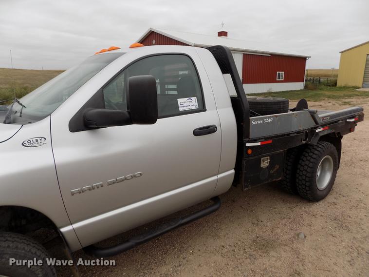 2004 Dodge Ram 3500 bale bed pickup truck in Colby, KS Item DB9097