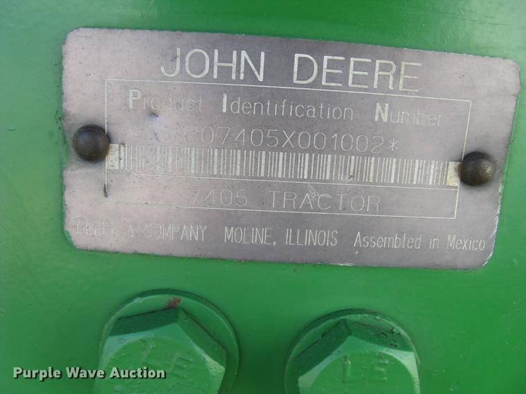 image for item DC1304 1998 John Deere 7405 tractor