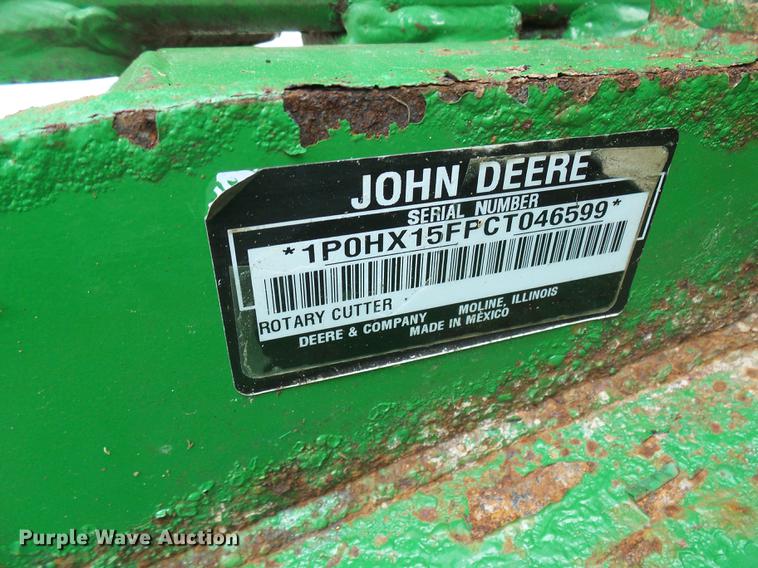 image for item DE5275 John Deere HX15 batwing rotary mower