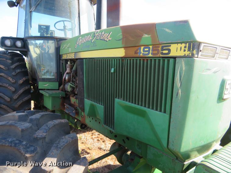 image for item DE6444 1990 John Deere 4955 MFWD tractor