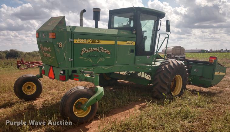 image for item DE6472 2009 John Deere 4995 windrower