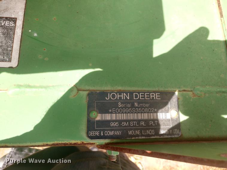 image for item DE6472 2009 John Deere 4995 windrower