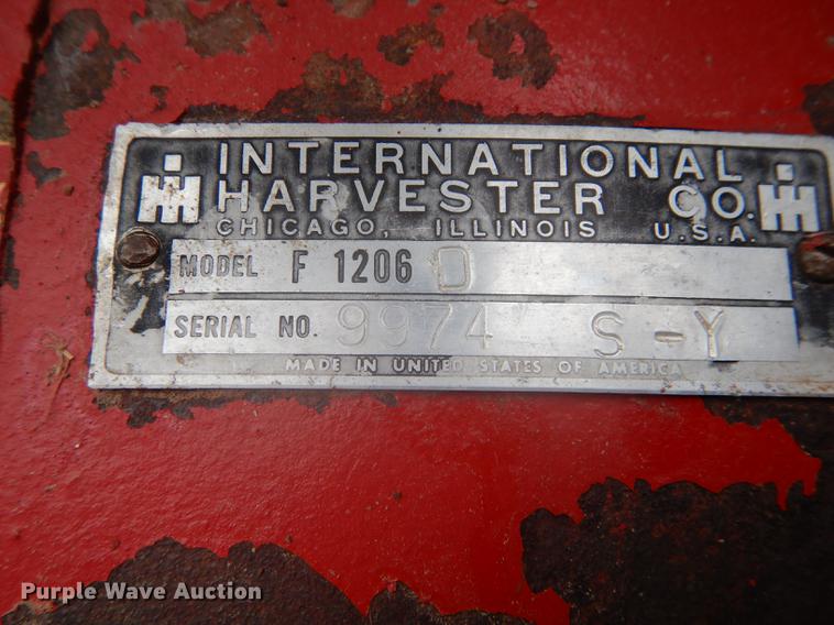 image for item DF1906 1966 Farmall 1206 tractor