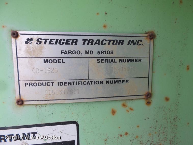 image for item FT9964 1985 Steiger Cougar CR1225 4WD tractor