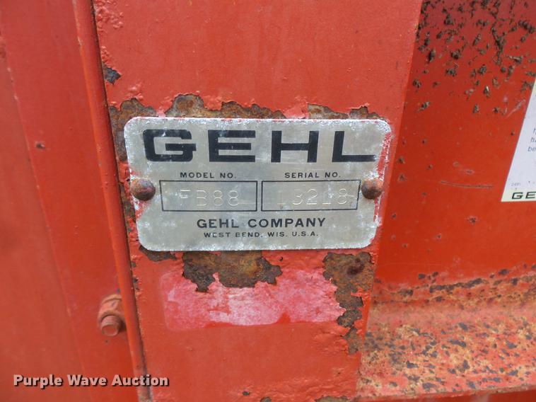 image for item FT9976 Gehl 800 silage blower