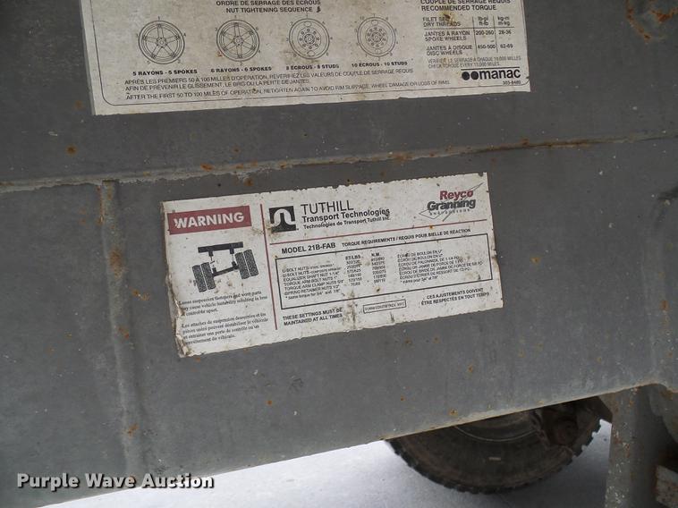 image for item DE5273 2005 Manac 32645000 live bottom trailer