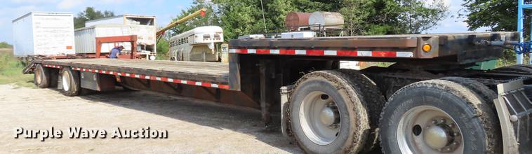image for item DF1265 1991 Fontaine drop deck equipment trailer