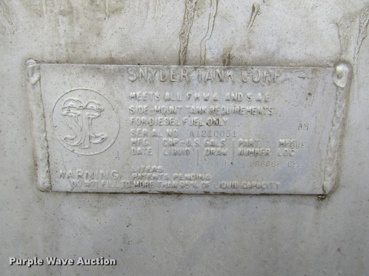 image for item FI9514 (2) Snyder Tank Corp fuel tanks