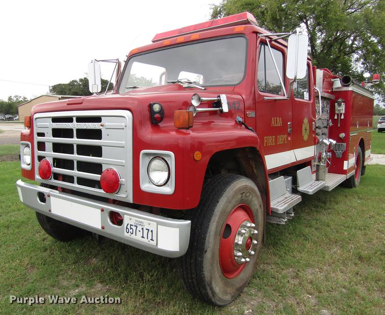 image for item DC0073 1984 International S1900 fire truck
