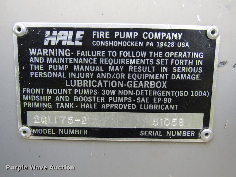 image for item DC0073 1984 International S1900 fire truck