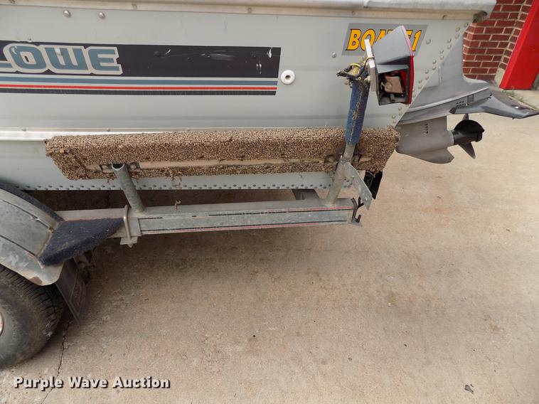 image for item DD3480 Lowe 160V boat and trailer