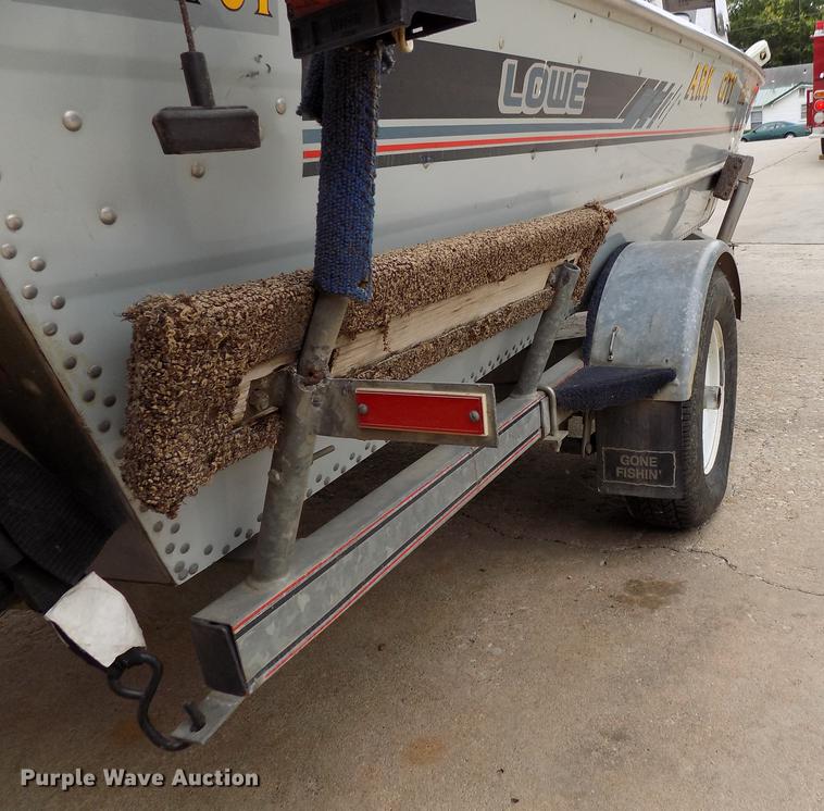 image for item DD3480 Lowe 160V boat and trailer