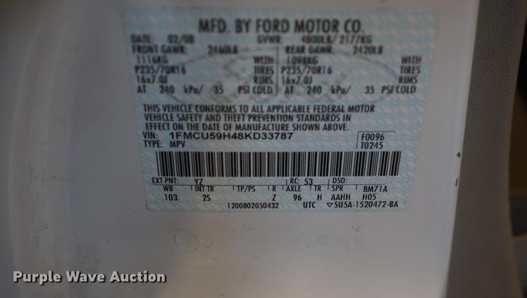 image for item DD6629 2008 Ford Escape Hybrid SUV
