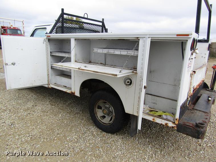 image for item DD8914 1993 Ford F150 utility bed pickup truck