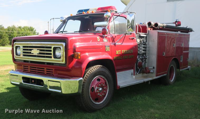 image for item DE3832 1977 Chevrolet C60 fire truck